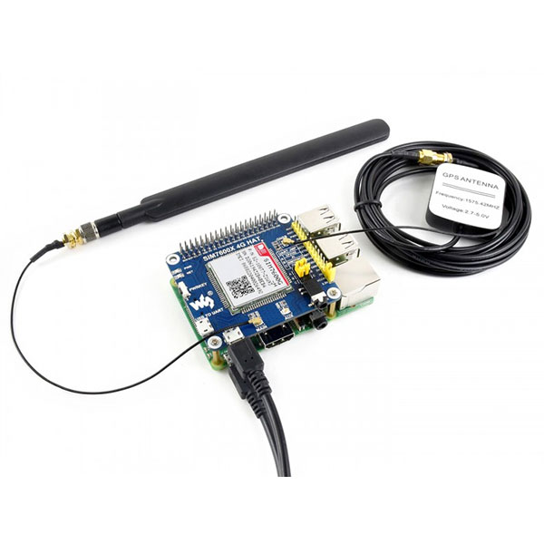 | 4G/GSM/GPRS/GNSS HAT for RPi, Global Ver